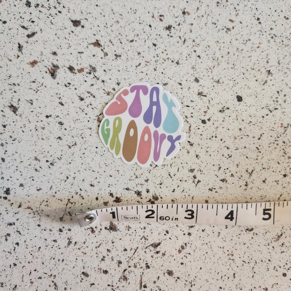 10/$10 NEW Stay Groovy Retro Hippie Boho Sticker - Picture 2 of 2